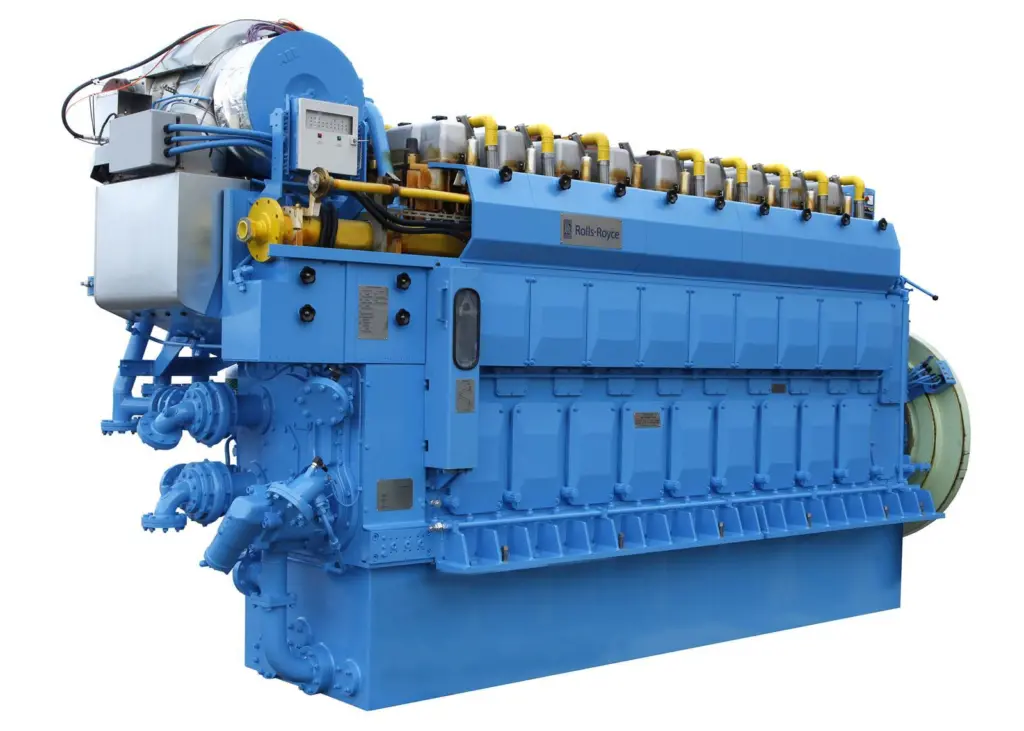 The Bergen C-series gas engine from Rolls-Royce, regarded as the natural successor to the company’s K-series, and designed to minimise methane slip, thus contributing to particularly low GHG emissions