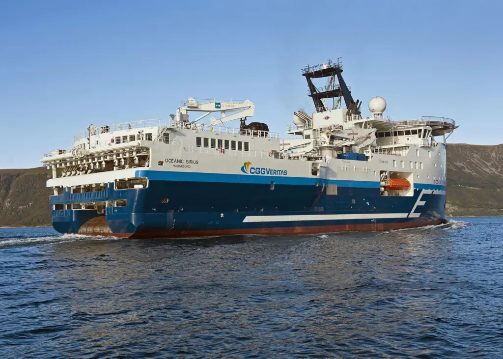 ‘Oceanic Sirius’, second of two high-specification X-Bow seismic ships from Ulstein