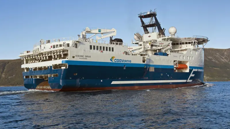 ‘Oceanic Sirius’, second of two high-specification X-Bow seismic ships from Ulstein