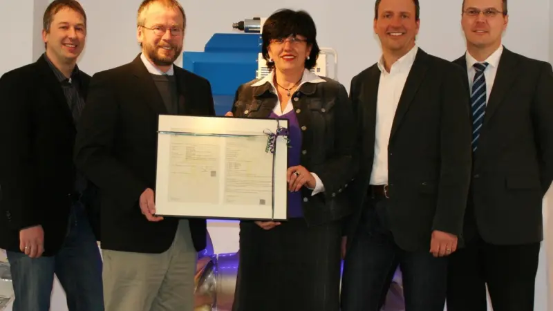 Left to right: Roland Knippschild, Dr Henning Brunk, Dipl-Ing Daniela Menzel, Dr Hagen Birkholz, Dipl-Ing Stephan Meckelburg