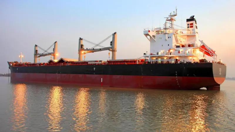 'DY4001', the first Crown 63 Supramax bulker, on sea trials (Jia Ming)