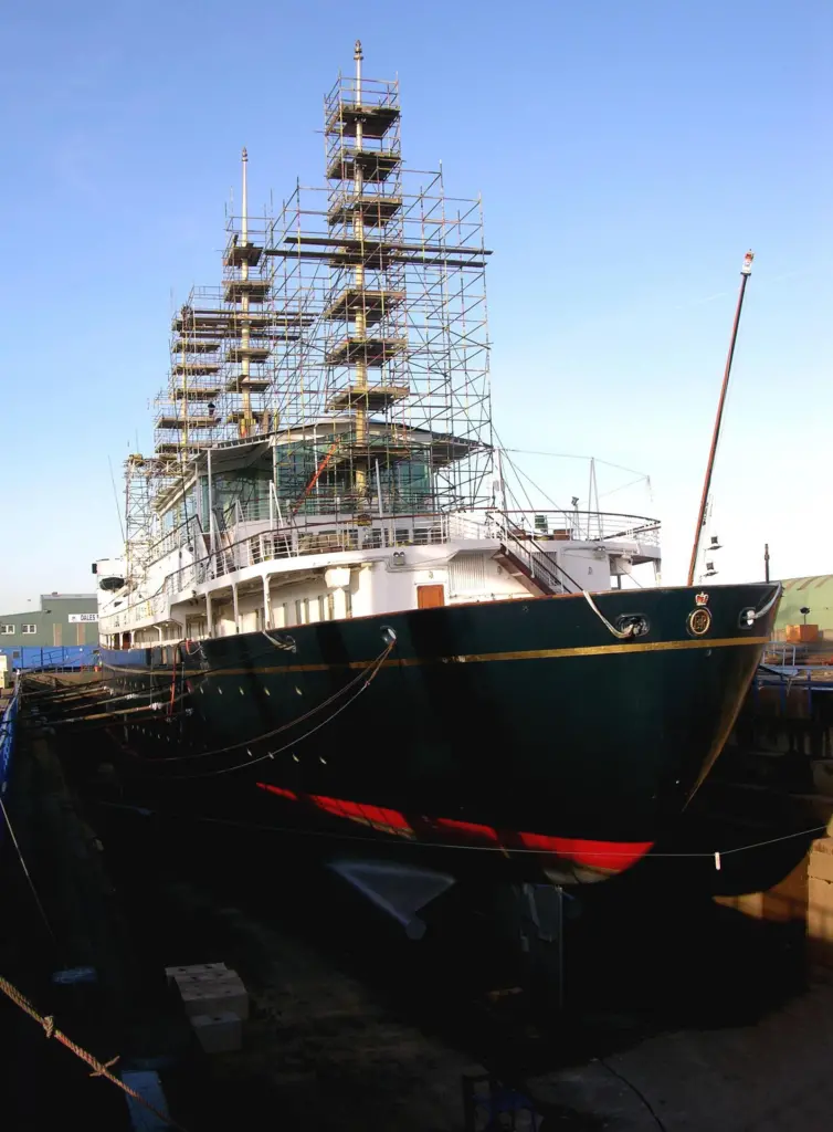 ‘Britannia’ in the Imperial dry dock