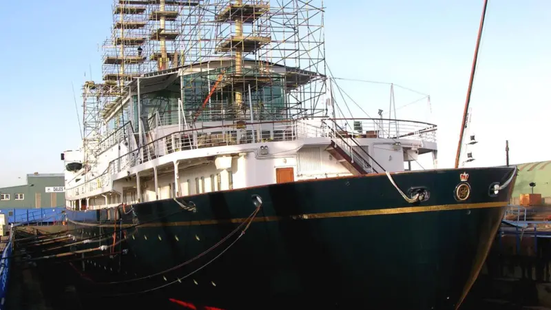 ‘Britannia’ in the Imperial dry dock
