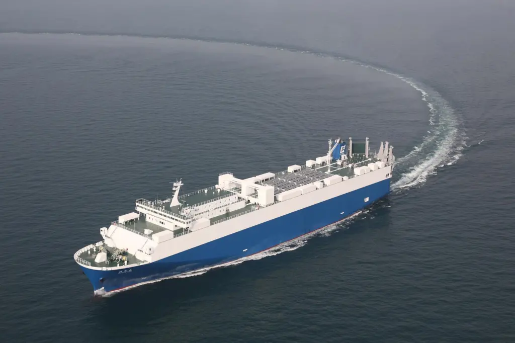 The ‘Nichio Maru’ running her sea trials