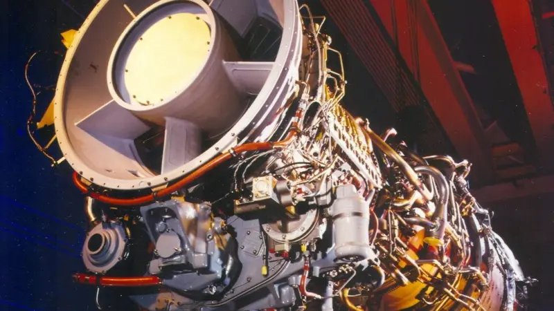The LM2500 gas turbine, part of MTU’s CODLAG system for the German Navy