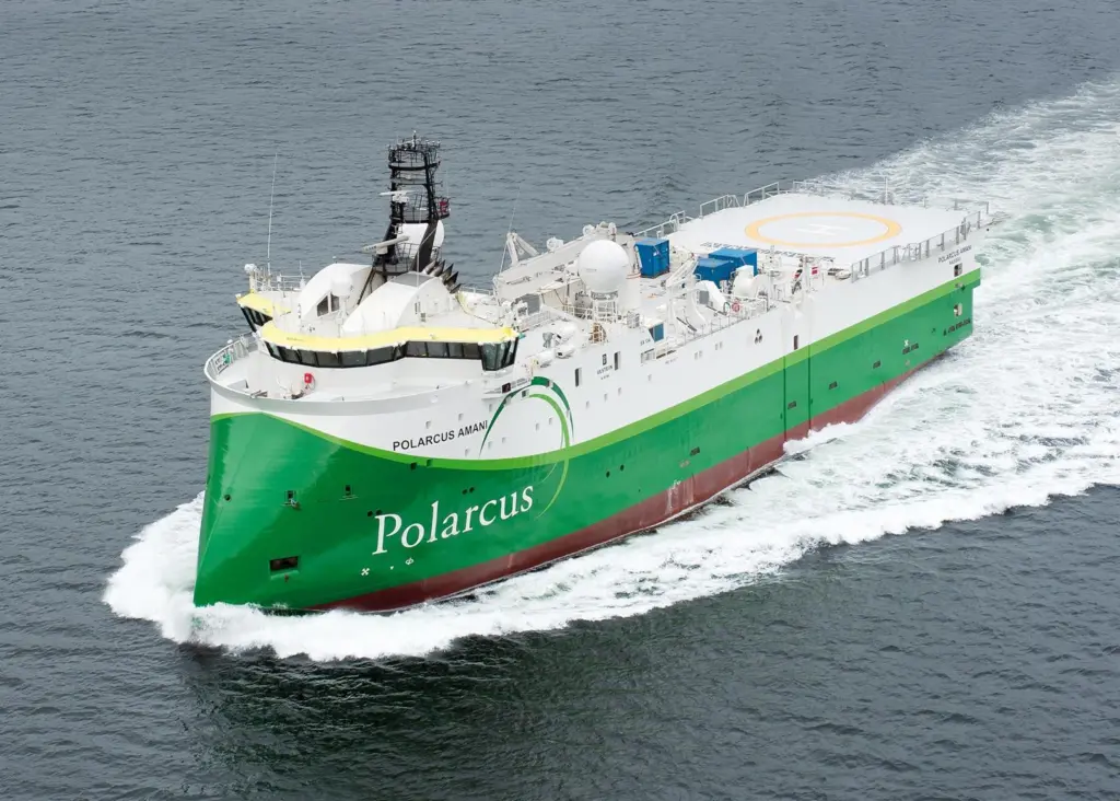 ‘Polarcus Amani’, latest X-bow seismic ship from Ulstein