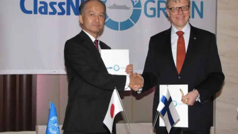 Yasushi Nakamura, executive vice president, ClassNK and Juha Heikinheimo, president, NAPA Group