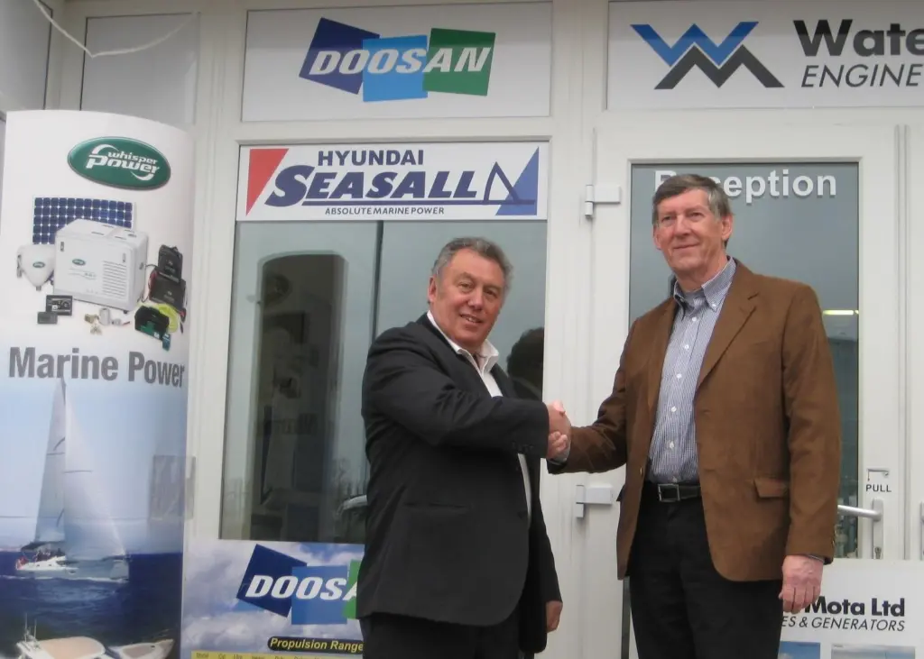 WaterMota MD Mike Beacham (left) and Frans Heuvelman, B&N Group CEO