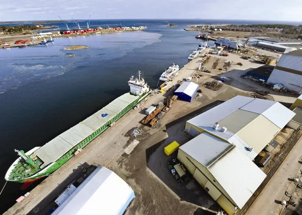 The Oskarshamnsvarvet repair yard in Sweden – now part of the Damen Shipyards group