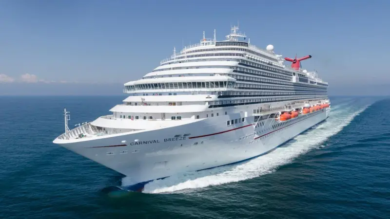 The 'Carnival Breeze' is the 30th cruise ship to be built by Monfalcone yard