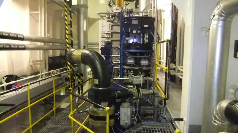 A system installed onboard by MESAB, a supplier of Alfa Laval’s systems
