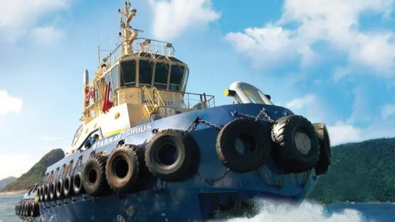 Starnav’s line handling tug ‘Sirius’ is powered by an MTU engine (Starnav)