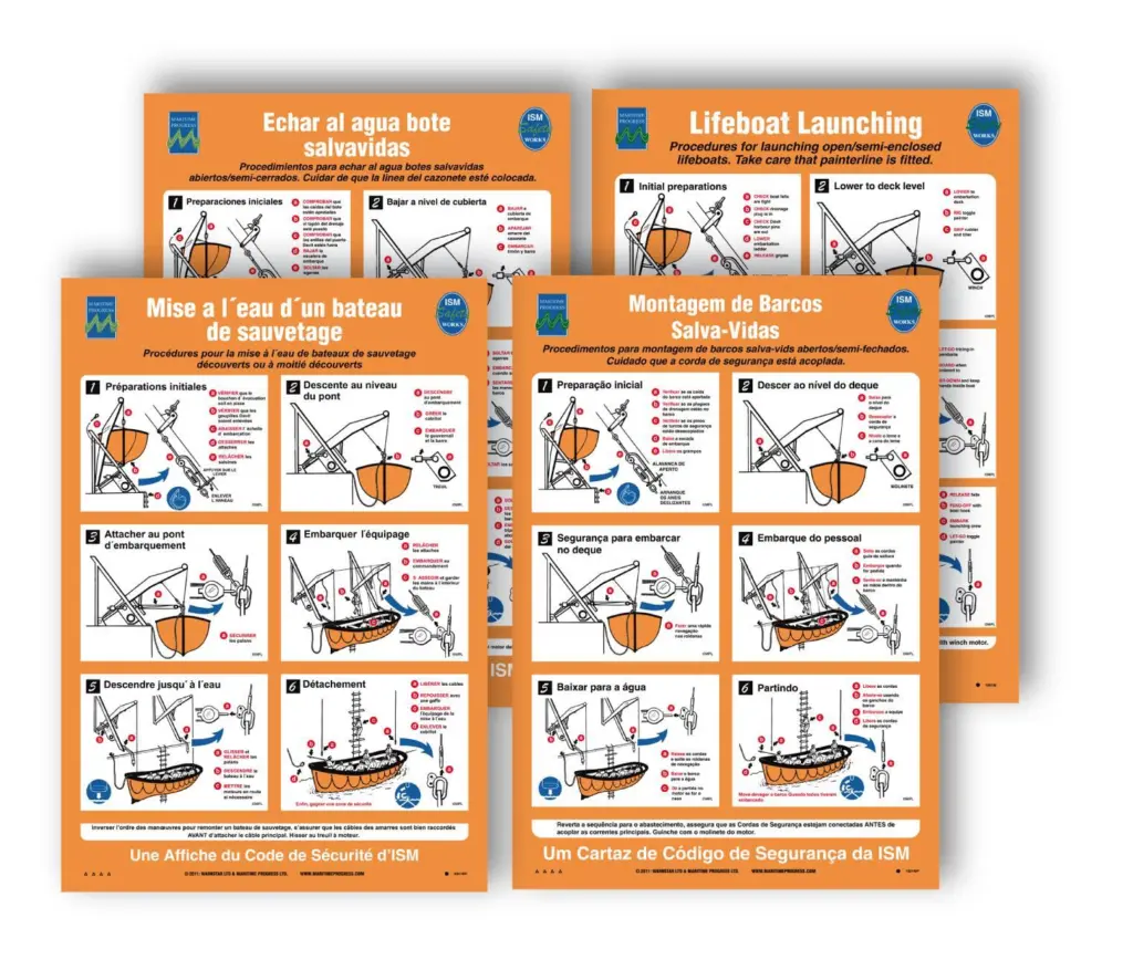Maritime Progress' multi language posters provide information for crew members