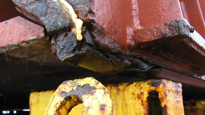 Damaged cargo hatch covers (Cargo Care Solutions)