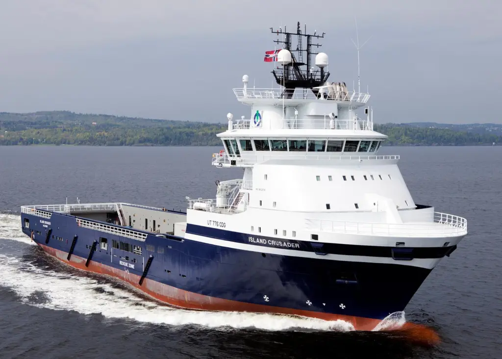 'Island Crusader' on its recent round of sea trials