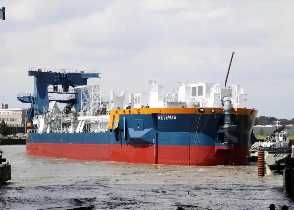 Artemis – the new cutter suction dredger being built for Van Oord