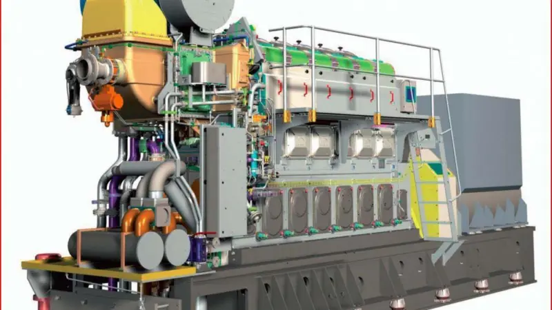 The new 32/44 K genset, built with conventional fuel injection