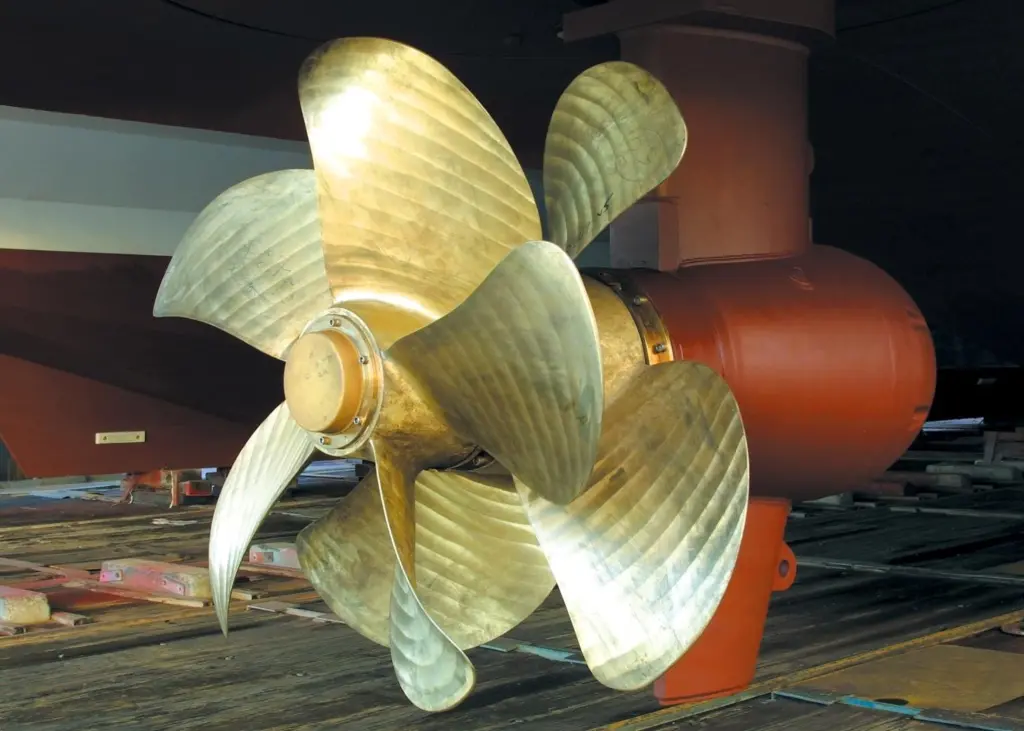 A Rolls-Royce CRP azimuthing thruster