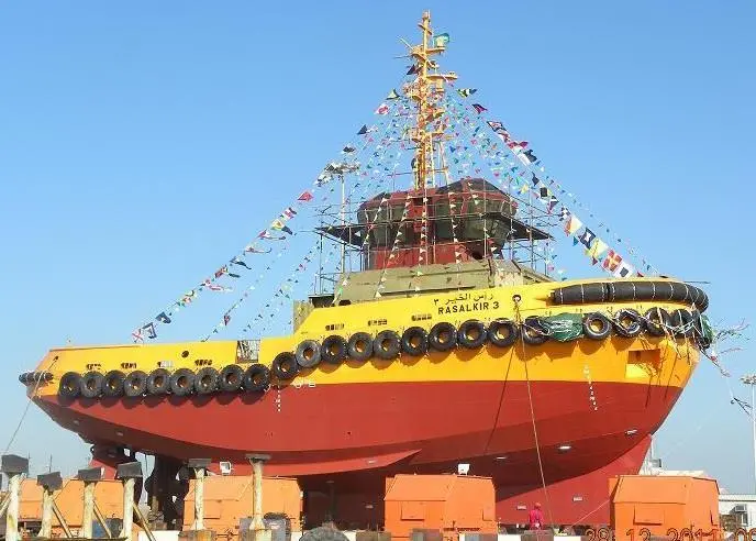 ‘Al Fenci’ is one of the two new RAmparts 3200 tugs for the Abu Dhabi Ports Company