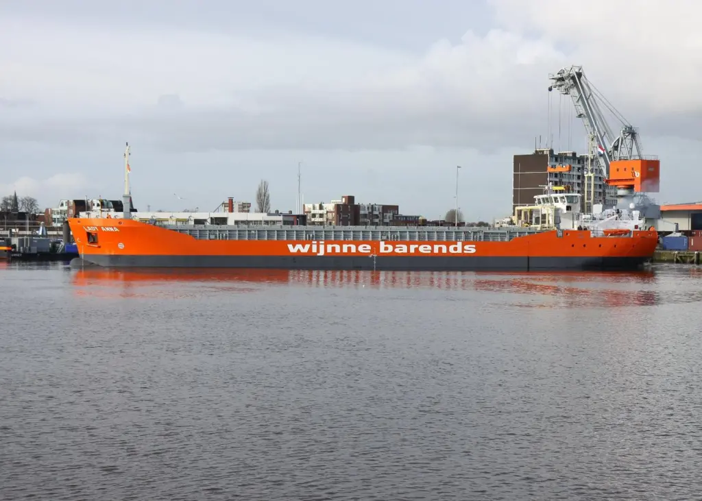 First of a new series of sea-river coasters from Groningen Shipyard, the 3,700dwt 'Lady Anna' for Wijnne Barends
