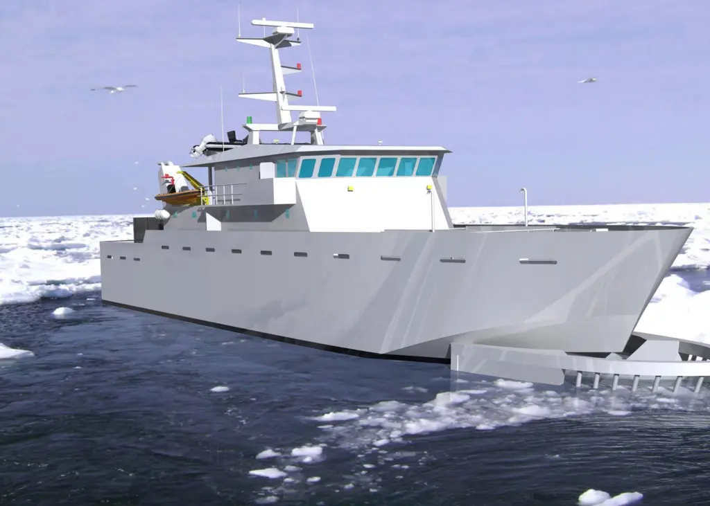 The larger designs of Spillglop multi-purpose oil recovery ships are BV Ice-classed