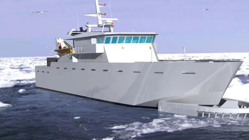 The larger designs of Spillglop multi-purpose oil recovery ships are BV Ice-classed