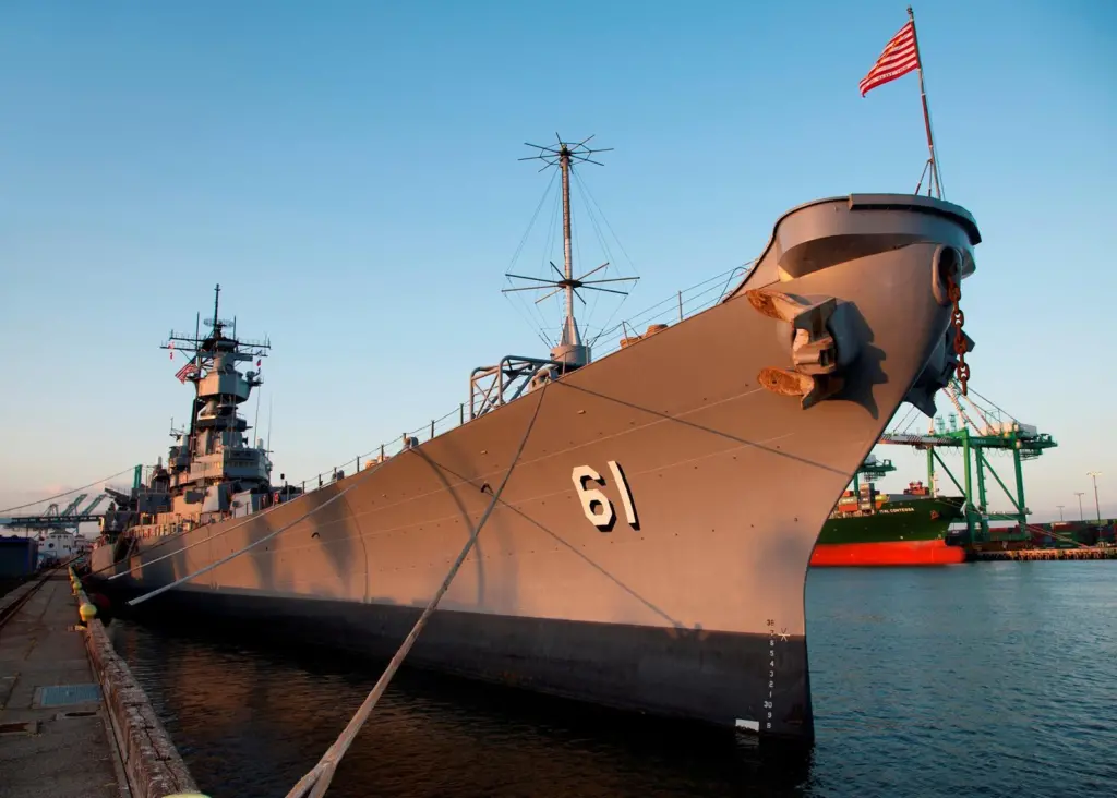 The ‘USS Iowa’, restored as a museum ship with the help of PPG’s latest coating