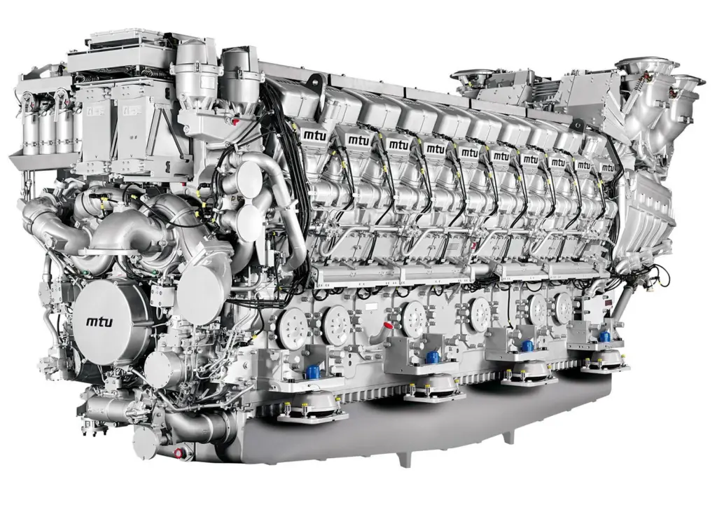 The MTU 20V8000 engine, now available with increased power rating