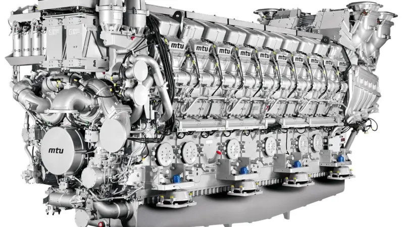 The MTU 20V8000 engine, now available with increased power rating