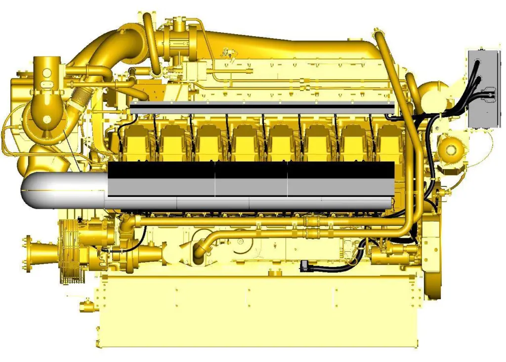 Caterpillar’s G3500 pure-gas marine genset engine