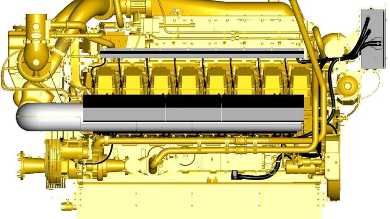 Caterpillar’s G3500 pure-gas marine genset engine