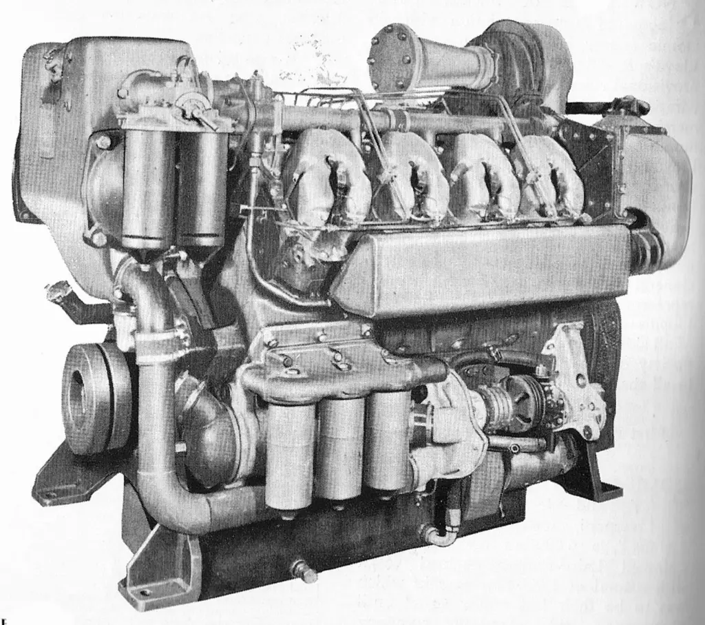 A new introduction in November 1962 was this high speed diesel engine from Rolls-Royce, rated 600bhp at 1,500rpm