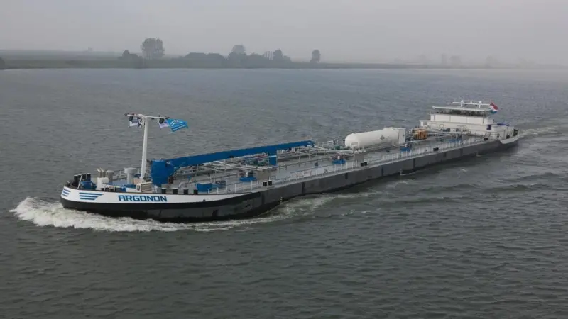 The Argonon has become the first vessel to take part in LNG bunkering at a Belgian port