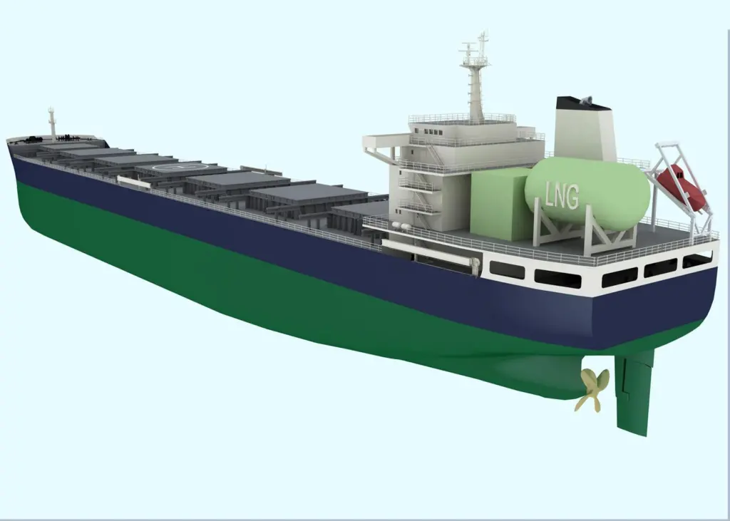 The 'Clear Sky' class gas-fuelled Kamsarmax bulk carrier design