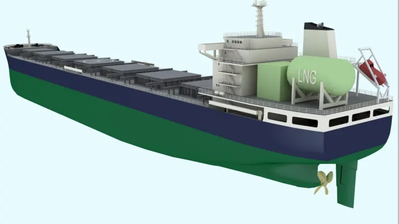 The 'Clear Sky' class gas-fuelled Kamsarmax bulk carrier design