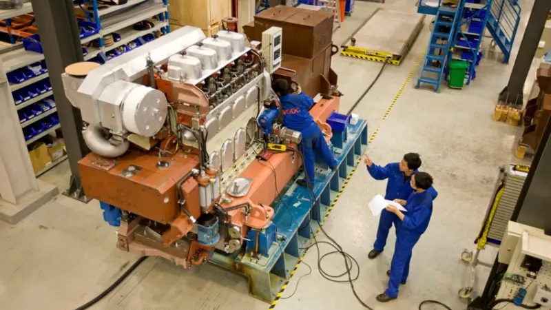 Production of low speed engines at another Wärtsilä Chinese joint venture plant – now to be joined by medium speed engine production at Zhuhai