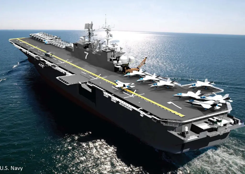 The ‘USS Tripoli’ features GE’s hybrid power train