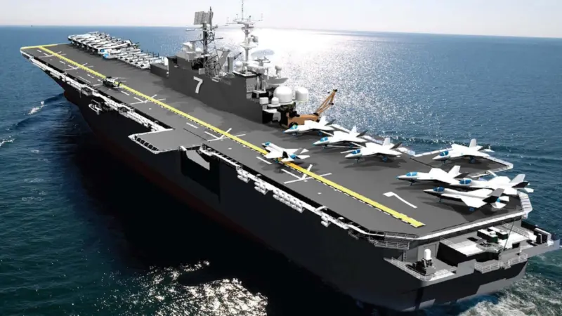 The ‘USS Tripoli’ features GE’s hybrid power train