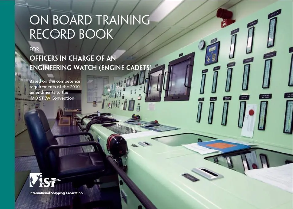 ISF’s latest engine cadet training record book embodies STCW amendments