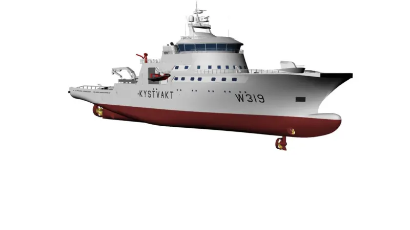 Three LNG-powered multi-purpose vessels have been built at Kleven, and are owned and managed by Remøy for the Norwegian Coastguard