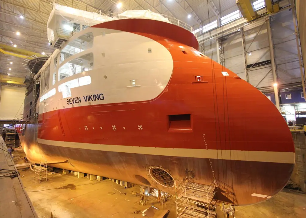 ‘Seven Viking’ had to find space for a complete descaling plant inside