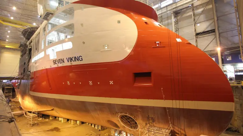 ‘Seven Viking’ had to find space for a complete descaling plant inside