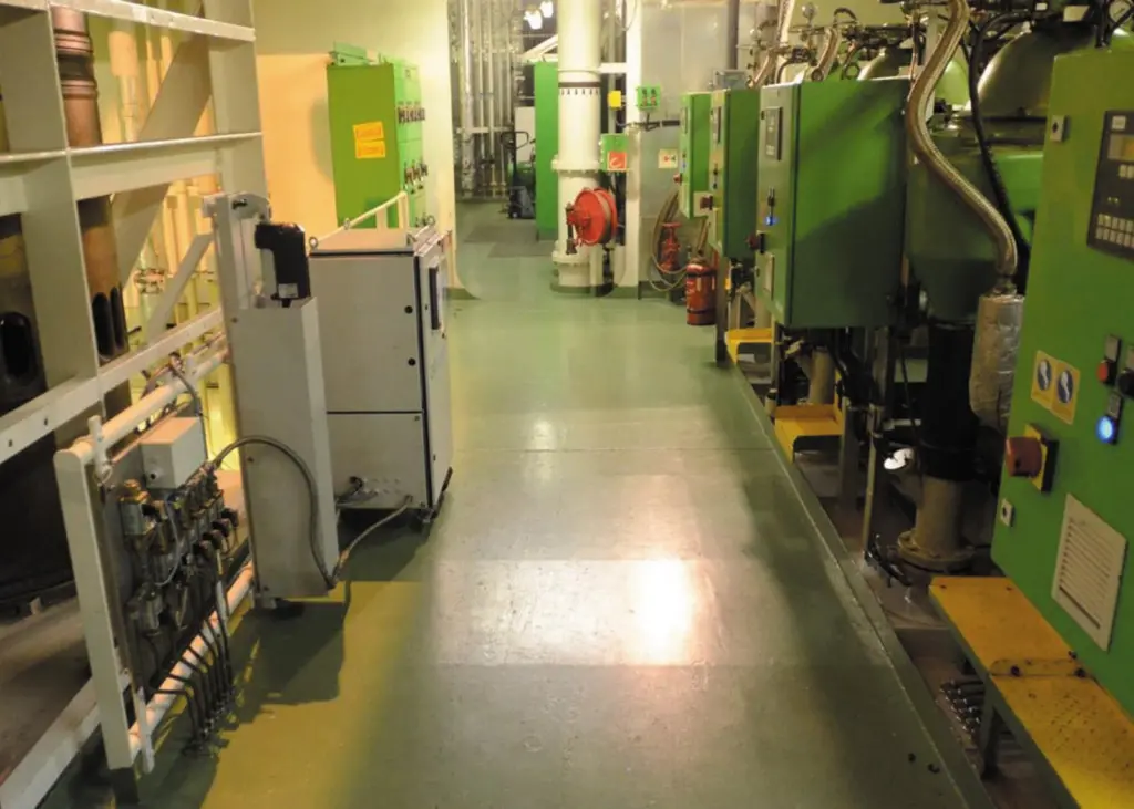 Example installation in the separator room of a vessel