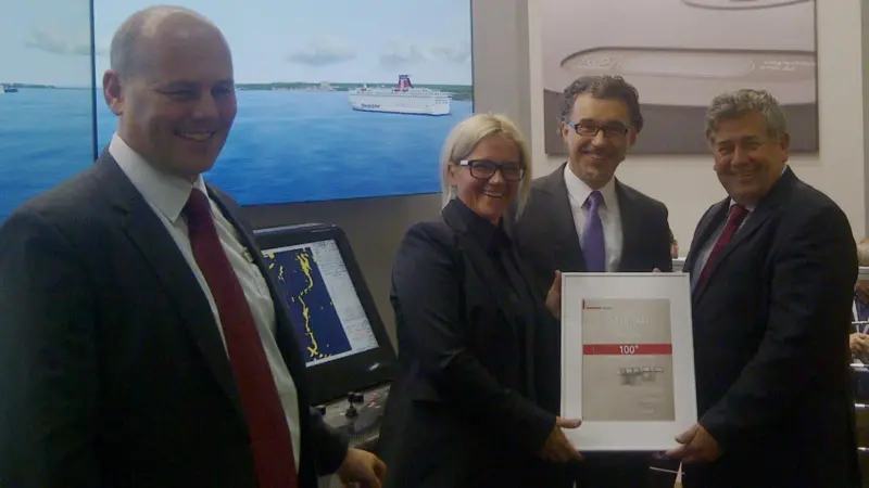 The 100th Synapsis IBS is officially handed over by Raytheon Anschütz to Crocon