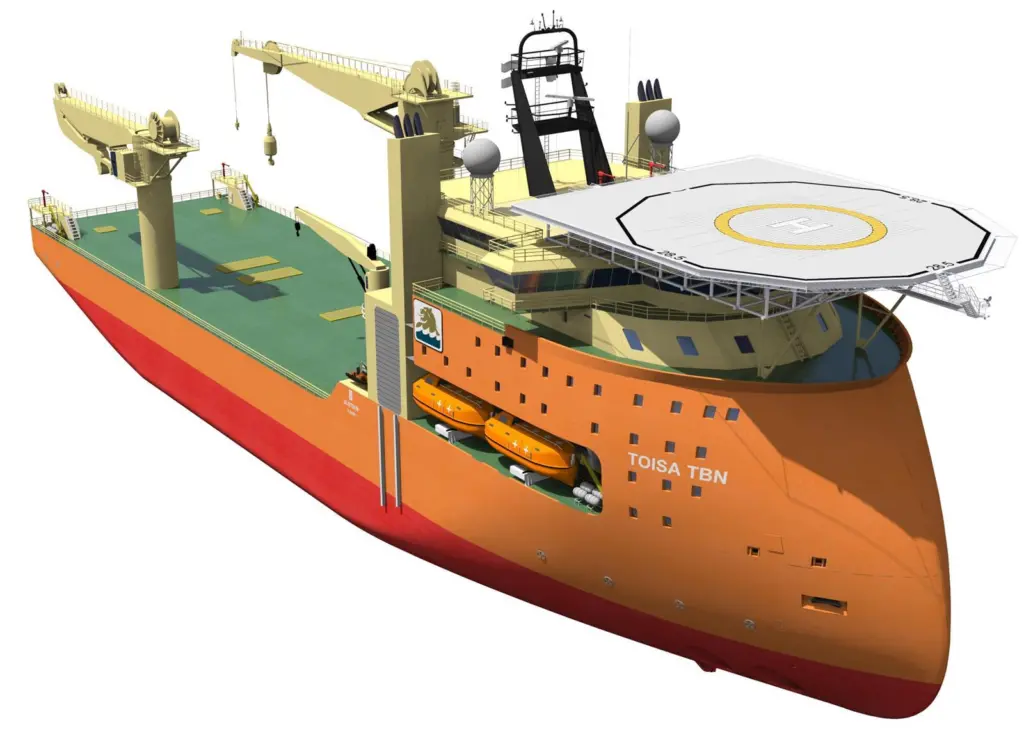 The DP3 vessel has been designed for worldwide oil and gas operations