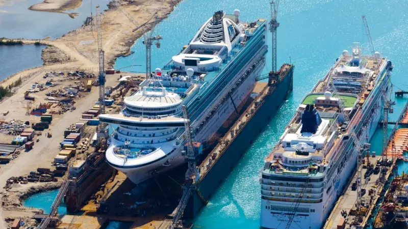 The system was tested onboard the 'Grand Princess'. Photo: Grand Bahama Shipyard/ Mark Dacunha Photography