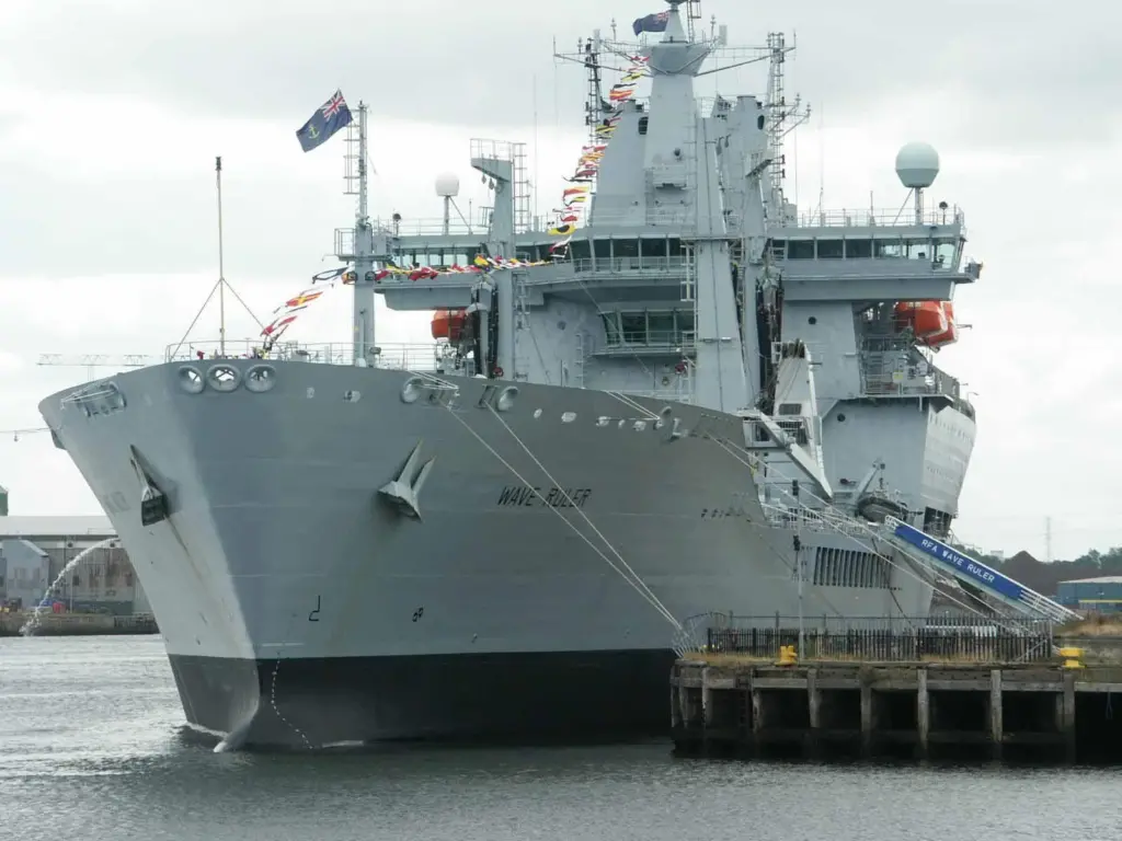 Fast fleet tanker ‘RFA Wave Ruler’, one of the vessels maintained by Cammell Laird
