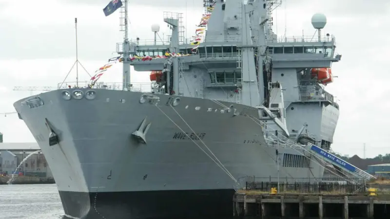 Fast fleet tanker ‘RFA Wave Ruler’, one of the vessels maintained by Cammell Laird