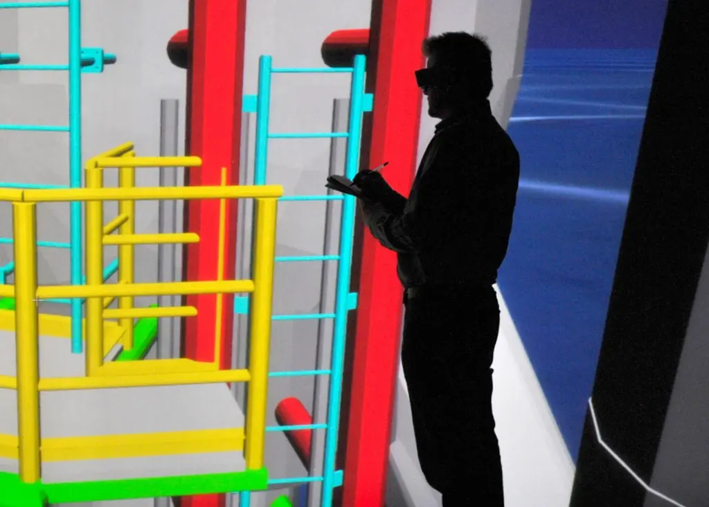 In Hull’s Immersive Visualisation Environment (HIVE) it’s not just the walls which benefit from the imagery but the floor too