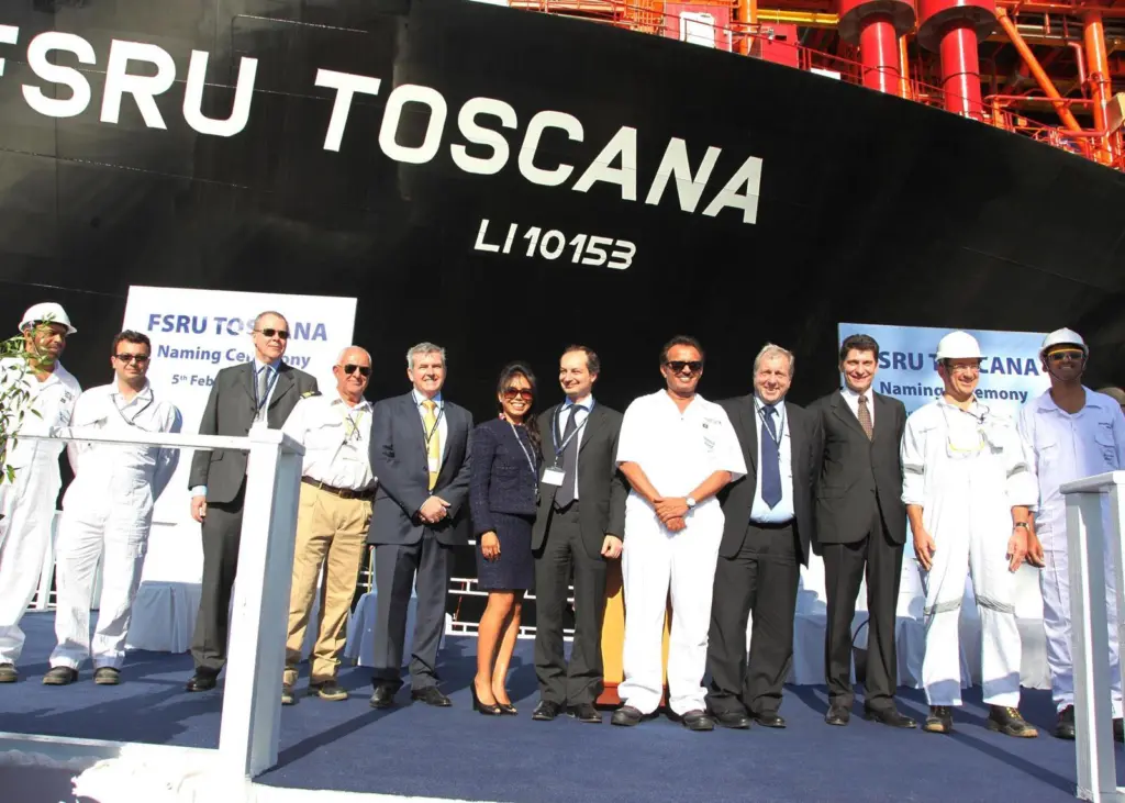 Naming ceremony at Drydocks World for ‘FRSU Toscana’
